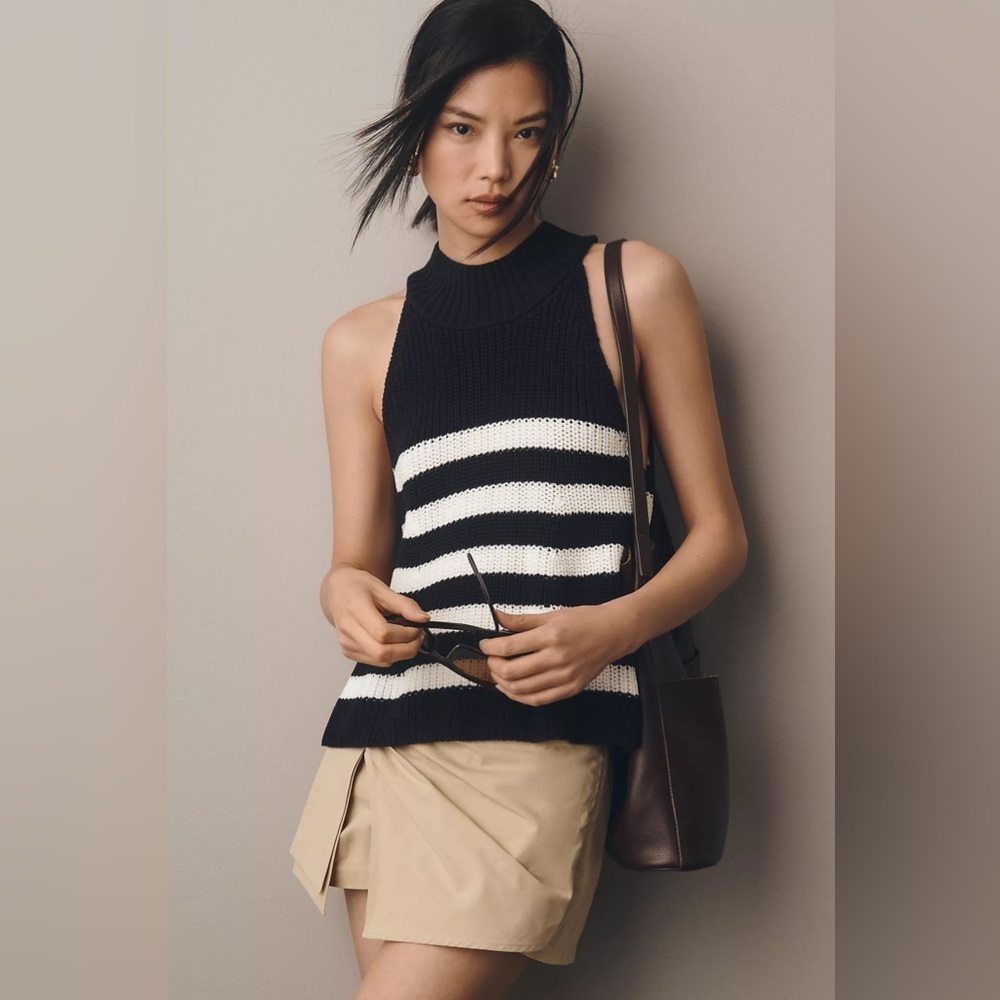 NWT! Anthropologie Pilcro Mock-Neck Swing Sweater Tank - Size XXS 🕕1️⃣